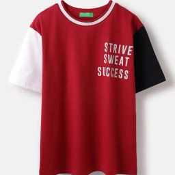 United Colors of Benetton Boys Red Cotton Printed T-Shirt-picture-48