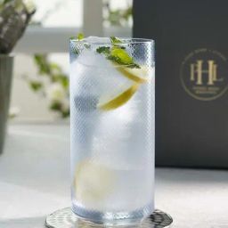 Pure Home and Living Blue Glass Check Textured High Ball Glasses (0.5 L) - Set of 2-picture-20