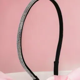 OOMPH Black Crytsal Thin Hair Band-image-6