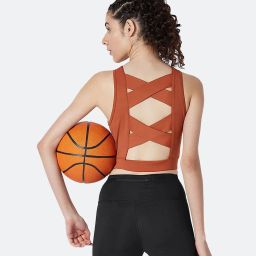 SILVERTRAQ Rust Relaxed Fit Crop Top image 2