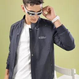 Dollar Navy Blue Synthetic Regular Fit Casual Jacket-image-92