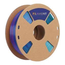 FiLAMONT 3 In 1 Color 3D Printer Filament Silk PLA Red, Green, and Purplefor 3D Printer-88