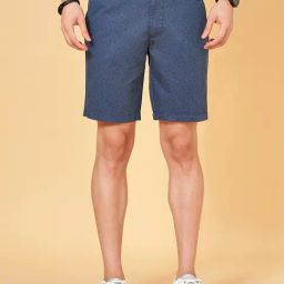 Byford By Pantaloons Blue Depths Slim Fit Printed Shorts-picture-38