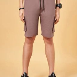 Street 808 By Pantaloons Twilight Mauve Regular Fit Cargo Shorts-26