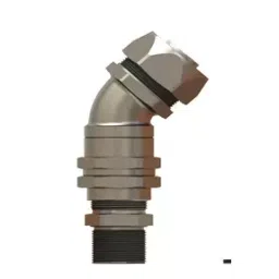 Controlwell M12X100 Nickel Plated Brass 45° Elbow Conduit Gland EBLQ02MB-picture-22