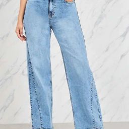 Styli Blue Cotton Mid Rise Jeans-image-48