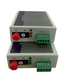 Hanutech Industrial Grade RS485 RS422 Digital Optical Moderm with Serial to Fiber Optic Converter SM 20KM-15