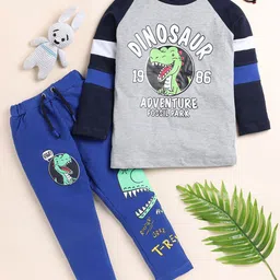YK Boys Printed T-shirt with Trousers-picture-15