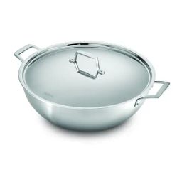 Tramontina Aeion Stainless Steel Non toxic, Induction Friendly Deep Kadai with Lid (40cm, 14.3 L)-picture-19