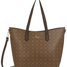 Lavie Coffee Printed Large Tote Handbag-image-81
