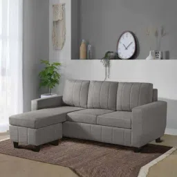 Sleepyhead Bae Stone Grey Fabric 4 Seater Sofa-picture-22