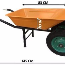 A2B 150-170Kg Yellow Double Wheel Barrow - SWB 5-image-11