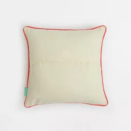 Chumbak 3Pcs Red & White Printed Square Shaped Pre-Filled Cushions image 2