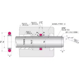 NOK φ145x160 mm SPNO Type PTFE + Nitrile Rubber Sealing Gasket, SPNO 145 160 6.3-picture-11
