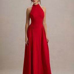 R.Code by The Roadster Life Co. Women Pleated High Neck Fit & Flare Maxi Dress-picture-27