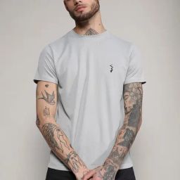 Campus Sutra Grey Regular Fit Sports T-Shirt-image-27