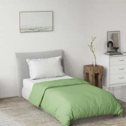DDecor Green & Off White 110 TC Cotton Single Reversible Quilt-18