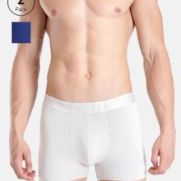 FCUK Multi-Color Cotton Blend Solid Trunks Pack of 2-picture-9