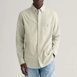 Gant Green Cotton Regular Fit Shirt-image-8