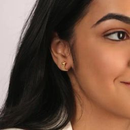 Mia by Tanishq Meteorite Mirage 14k Stud Earrings-image-18