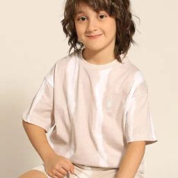 U.S. Polo Assn. Boys Beige Cotton Striped T-Shirts-picture-3