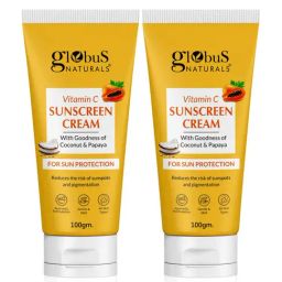 Globus Naturals Vitamin C Sunscreen Cream - Pack of 2-35