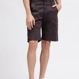 Iconic Men Washed Regular Fit Cotton Shorts-picture-11