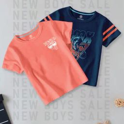Codez Kids Multicolor Printed T-Shirt (Pack Of 2)-36