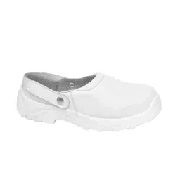 Zain Safety Micro-Fibre Composite Toe Safety Shoes PU Double Density Low Ankle White Micro-Fiber S2 Size UK8, ZM-38 WHITE-image-99