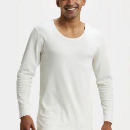Jockey 2401 Off White Super Combed Cotton Rich Full Sleeves Thermal Vest with Stay Warm Technology-picture-48