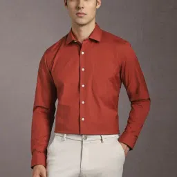 Louis Philippe Red Slim Fit Shirt-picture-20