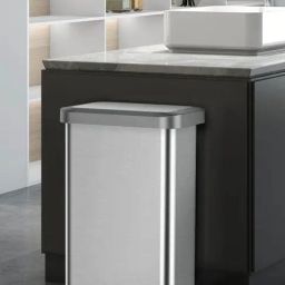 OBSESSIONS Metallic Stainless Steel Fingerprint Resistant Step Dustbin (45 Litre)-picture-46