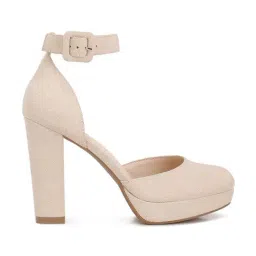 London Rag Women's Beige Ankle Strap Sandals-picture-19