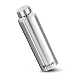 Bergner Walking Silver Stainless Steel Airtight & Leakproof Water Bottle (1000ml)-image-2