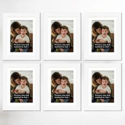 Art Street Synthetic Wood White Photo Frame (6 x 8 Inch) - Set of 6-9