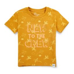 GJ baby Yellow Printed T-Shirt-image-98
