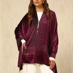 Soch Purple Embellished Shawl-picture-38