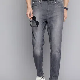 Flying Machine Men Relax Tapered Fit Light Fade Stretchable Jeans-image-82