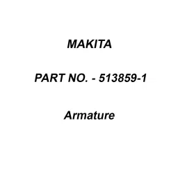 Makita 240 V Armature for JN3201, Part No 513859-1-16