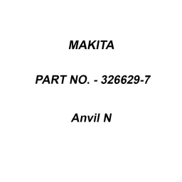 Makita Anvil N Suitable For TD091D (Old 325618-9), Part No 326629-7-picture-38