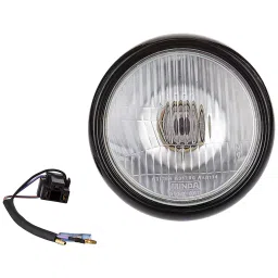 Uno Minda Head Light - 3W RE Old with Bulb for Bajaj BJJ RE (HL-5110GBM)-picture-18