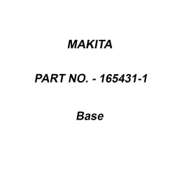 Makita Base Suitable For 4114S, Part No 165431-1-picture-12