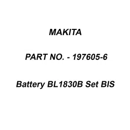 Makita Battery BL1830B Set BIS, Part No 197605-6-picture-44