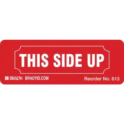 BRADY 3 1/4 inch Label Width Instructional Handling Label Red, 8UR35 (Pack of 500)-image-34
