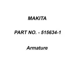 Makita 240 V Armature for 3709, Part No 515634-1-36