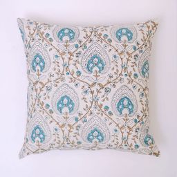 Block N Style White & Blue Floral Square Cushion Covers-image-71