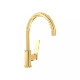 CERA Sylvina Sink Mixer Single Lever Table Mount PVD Finish French Gold, F1021551FG-image-44