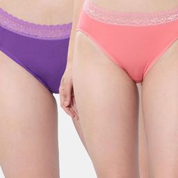 Envie Pink Mid-Rise Hipster Briefs-image-6