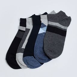max Men Pack Of 5 Patterned Ankle Length Socks-39