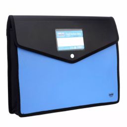 Solo F/C Size Blue Flexi Button Bag, DC 553-47